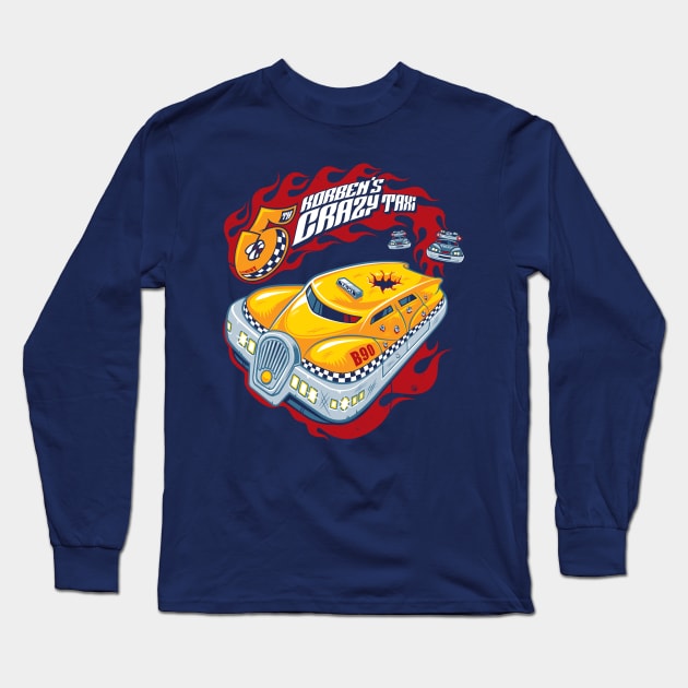 Korben's Crazy Taxi Long Sleeve T-Shirt by Nemons